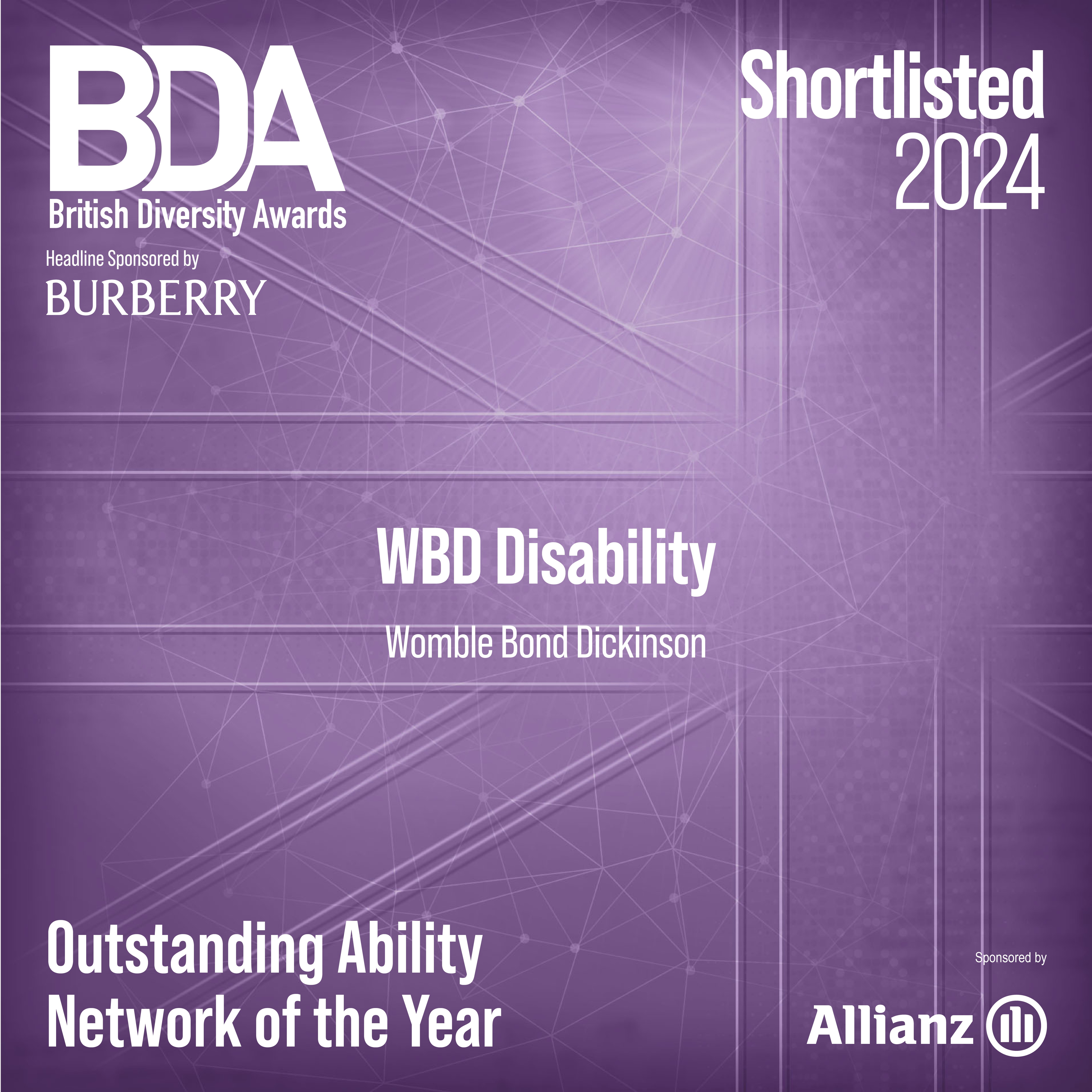 WBD Disability Network - Outstanding Ability Network of the Year - finalist